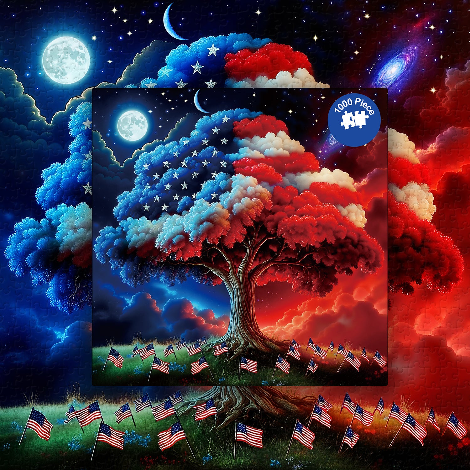 Puzzle del ramo della libertà, 1000 pezzi