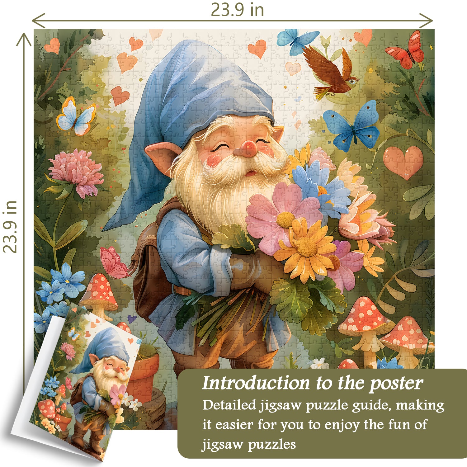 Garden Gnome Jigsaw Puzzles 1000 Pieces