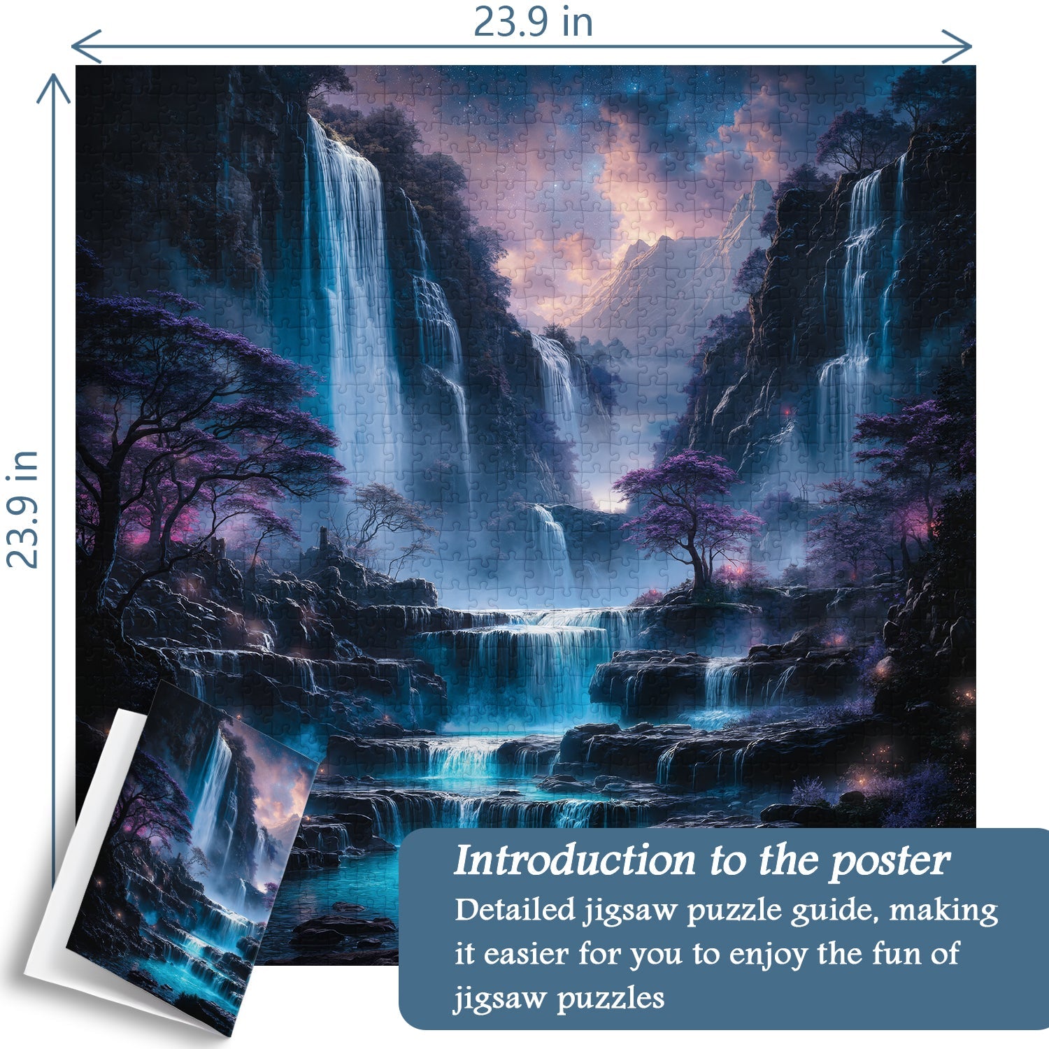 Puzzle a Sospensione Viola 1000 Pezzi