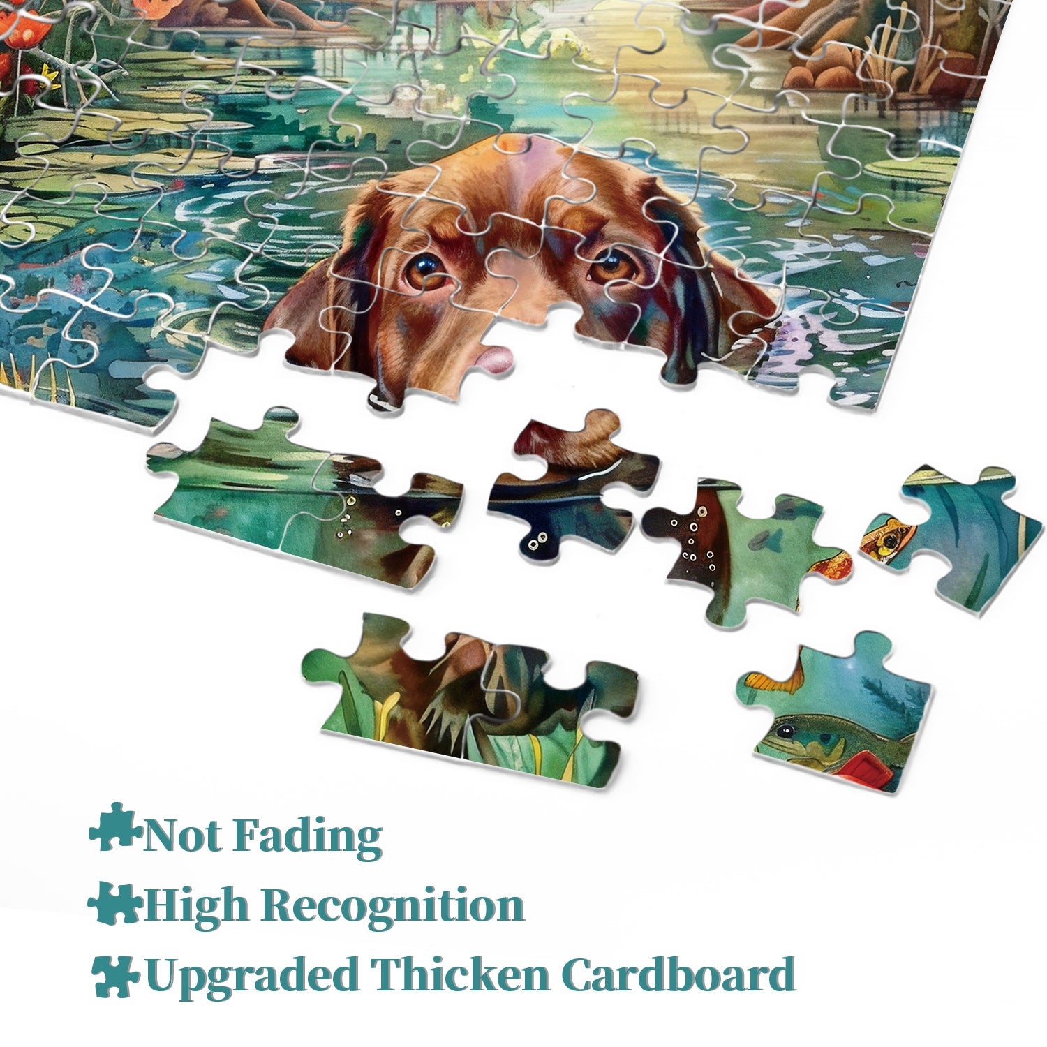 Puzzle cucciolo di laghetto 1000 pezzi