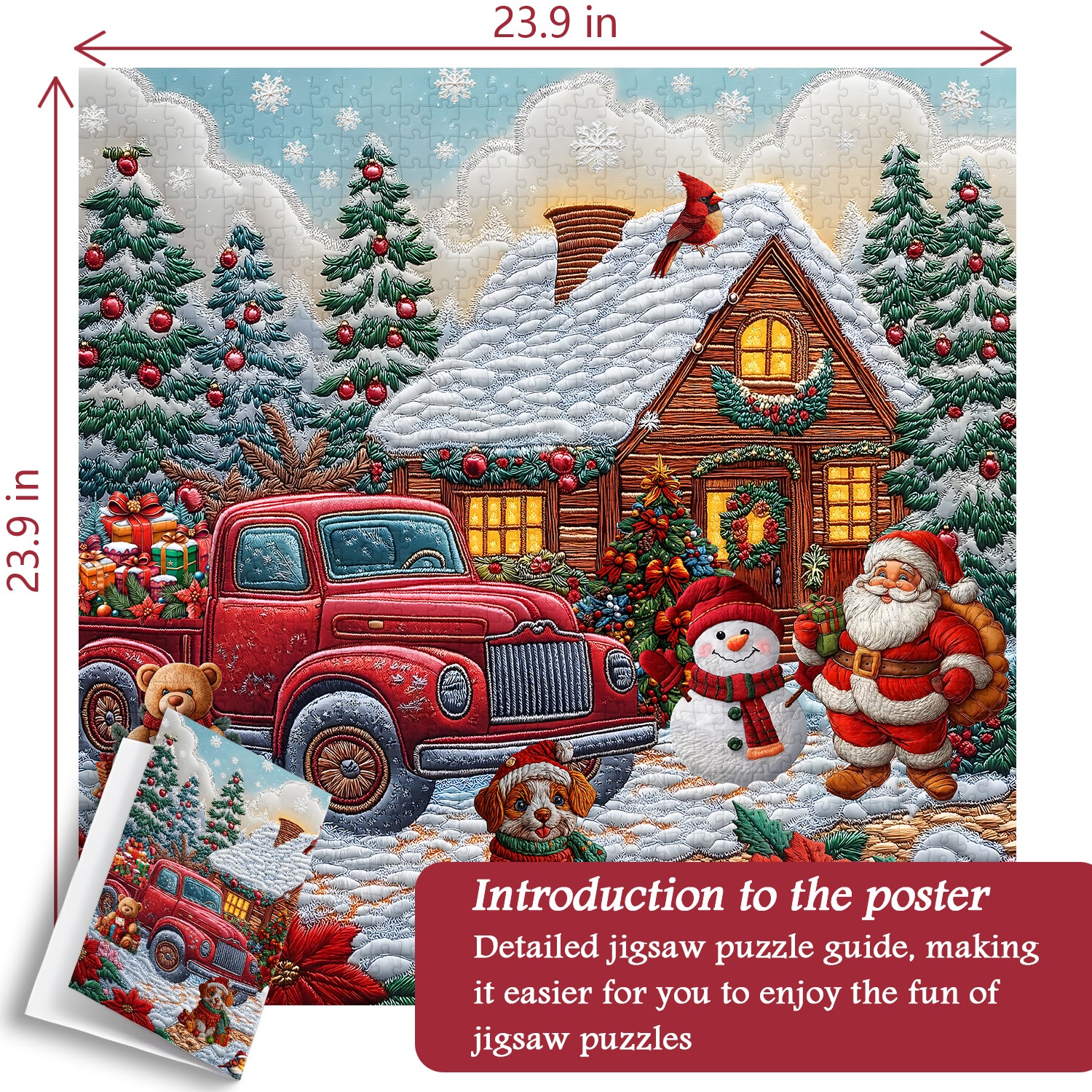 Weihnachtsgnom -Puzzles 1000 Stücke