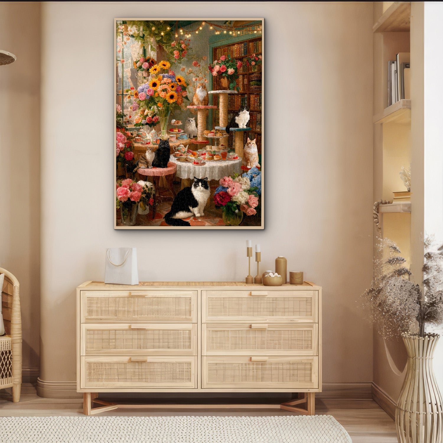 Puzzle da 1000 Pezzi del Cozy Cat Cafe