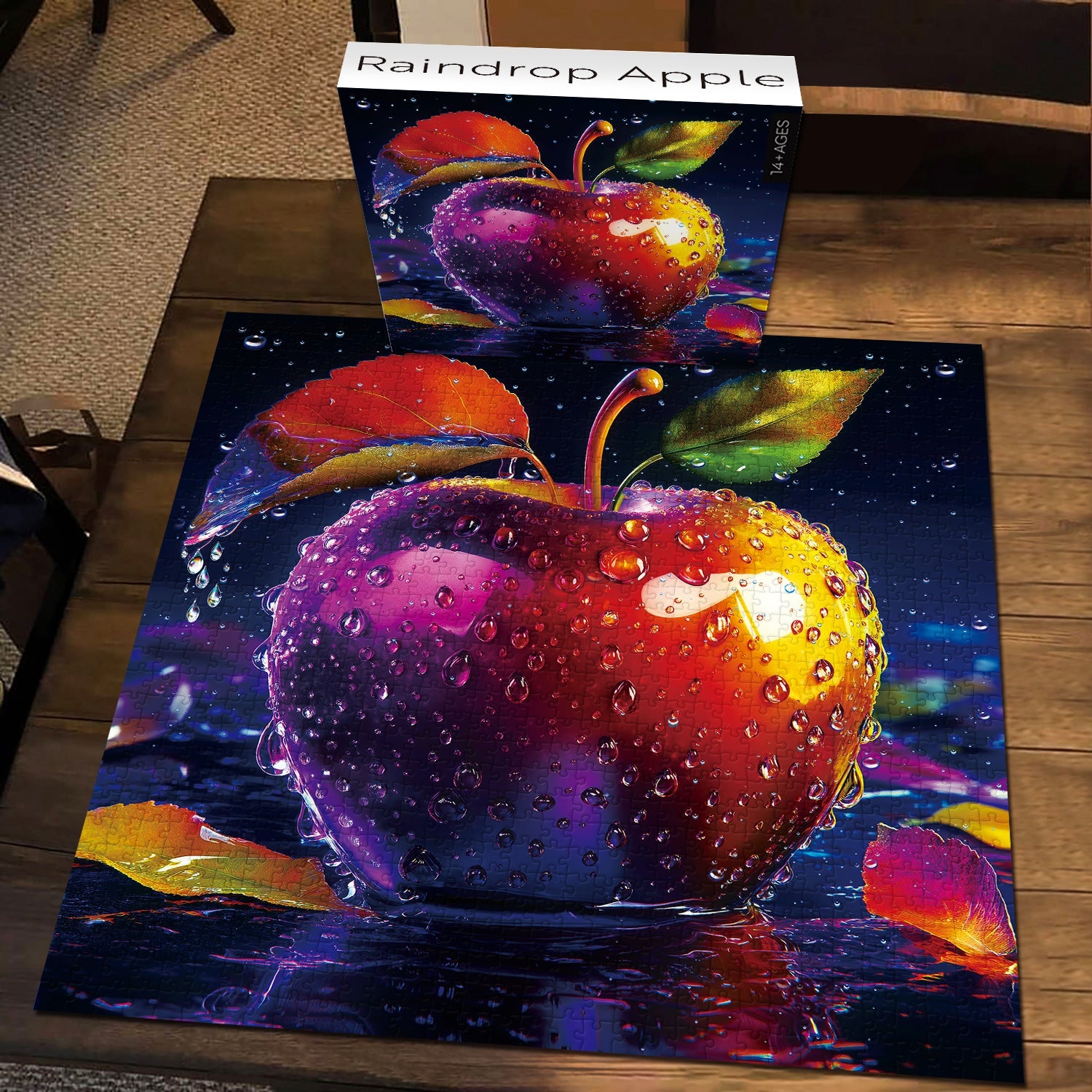 Regentropfen -Apfel -Puzzles 1000 Stücke