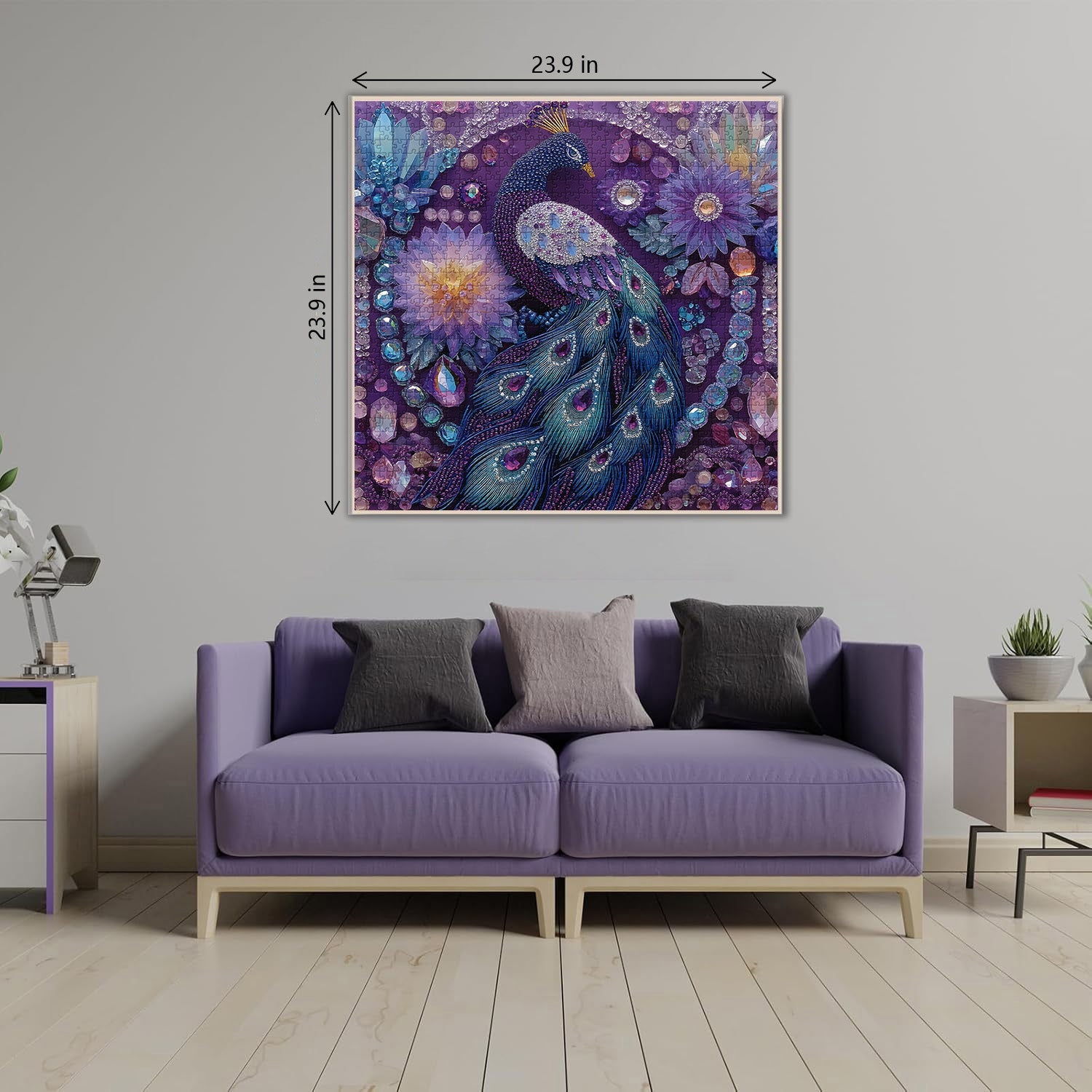 Puzzle en diamant Paon 1000 pièces