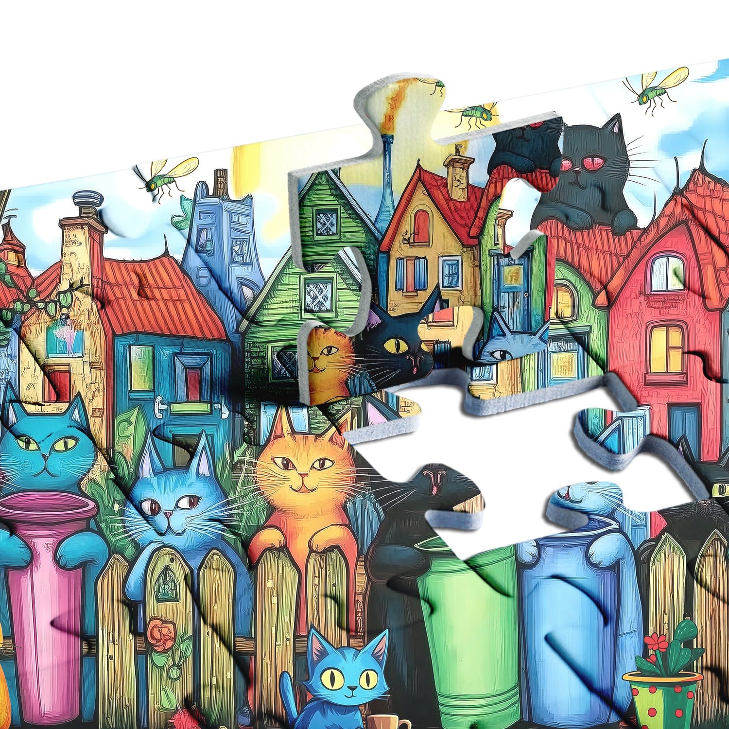 Vitality Cat Street Puzzles Puzzles 1000 pièces