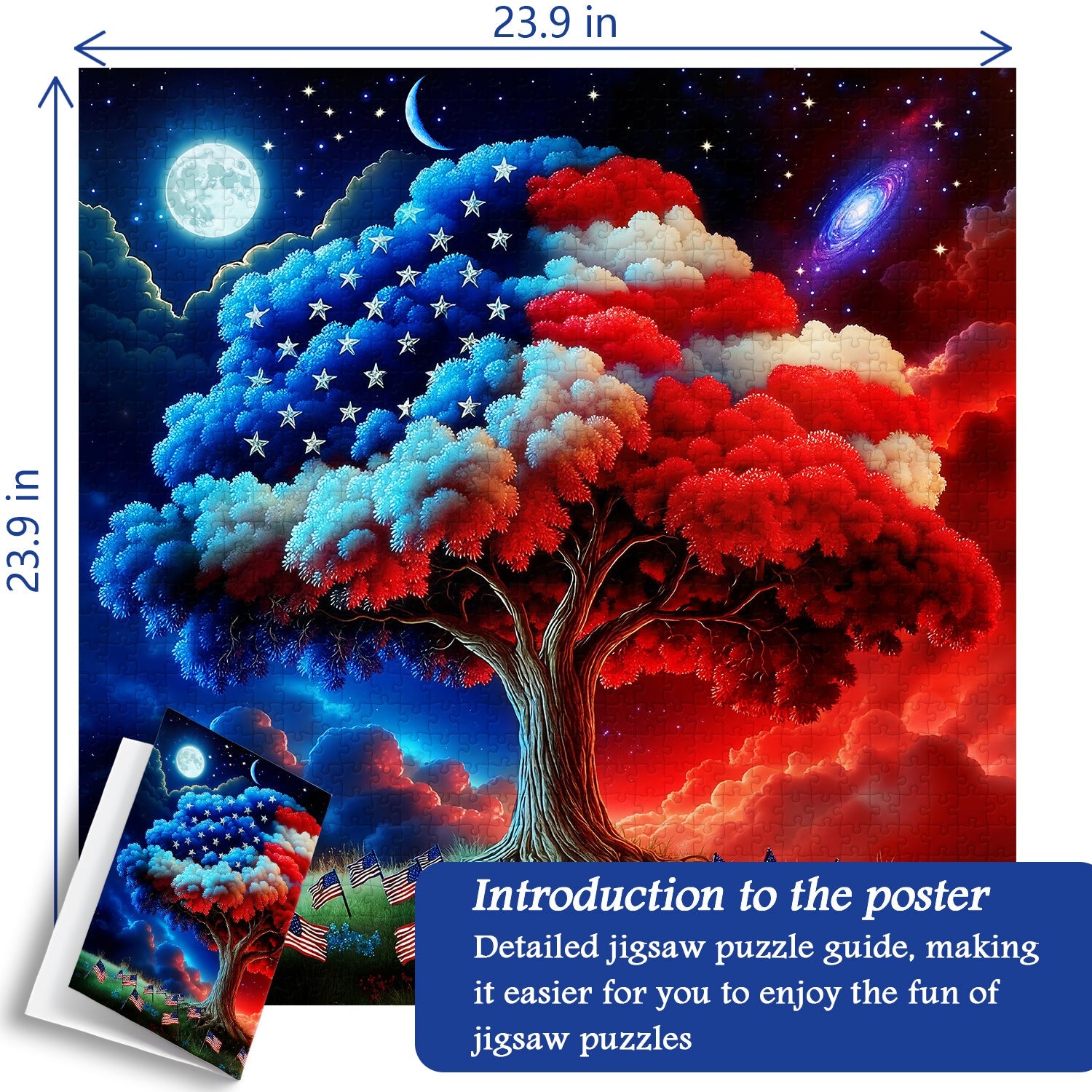 Puzzle del ramo della libertà, 1000 pezzi