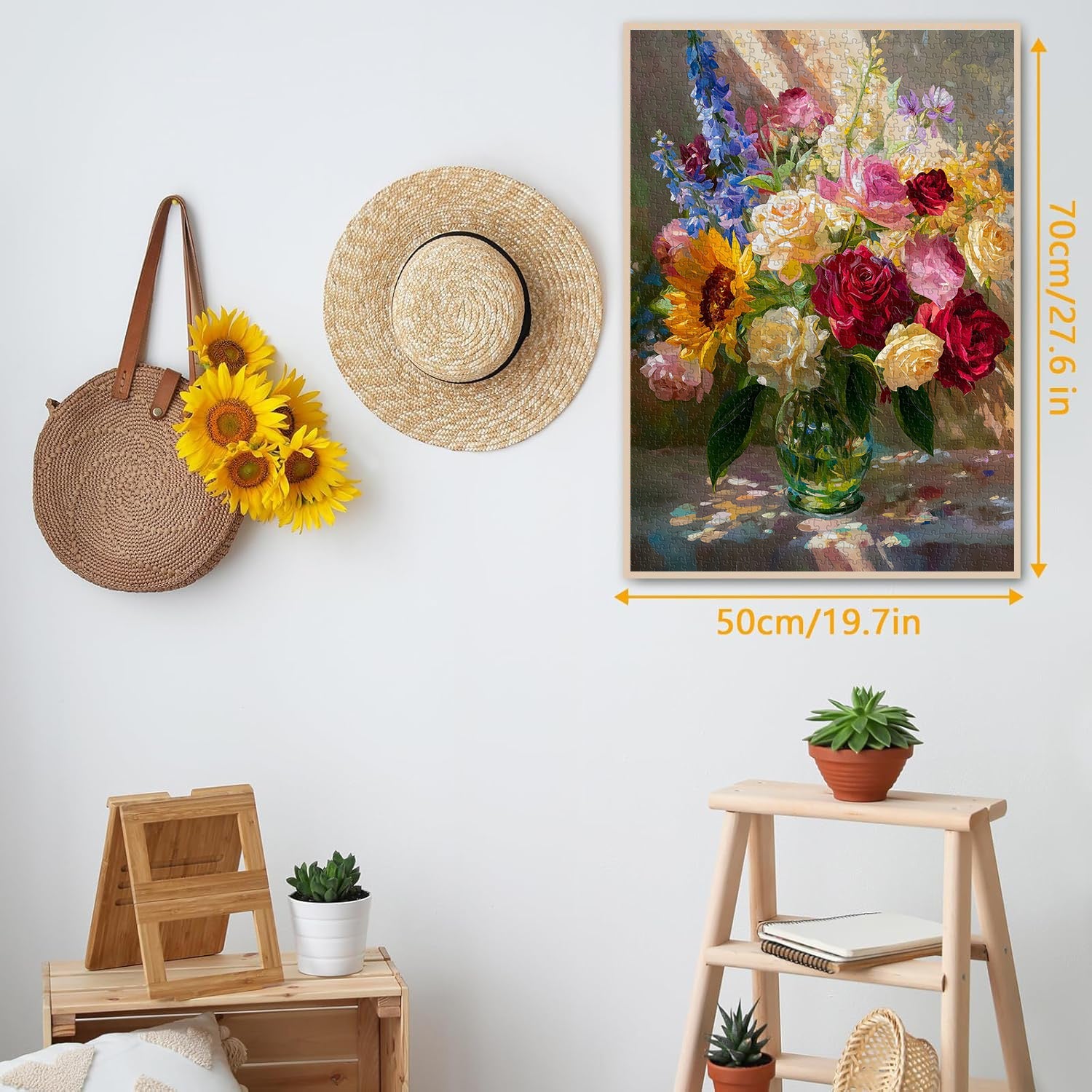 Puzzle con bouquet illuminato dal sole, 1000 pezzi