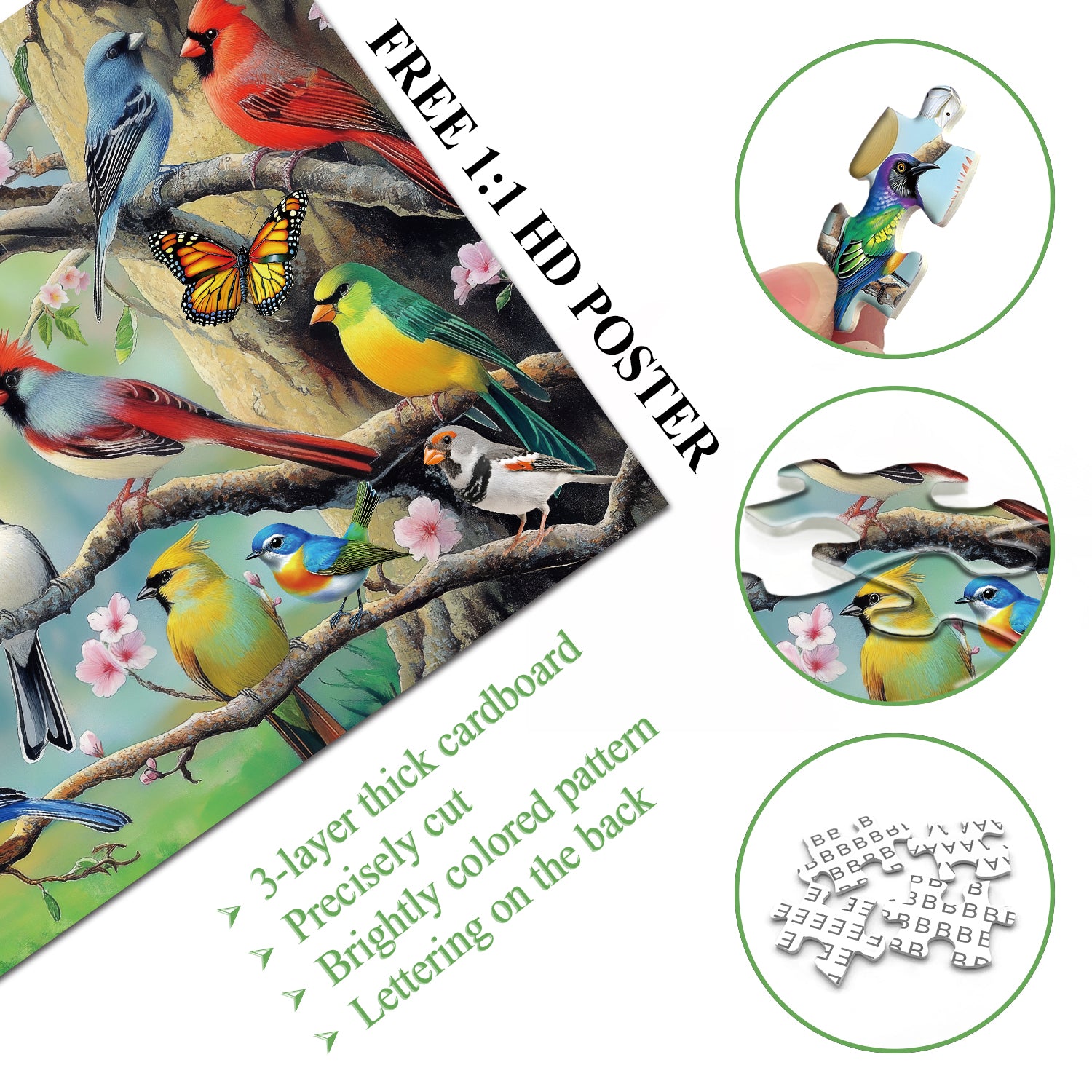 Birdsong Blossoms Puzzles de puzzle 1000 pièces