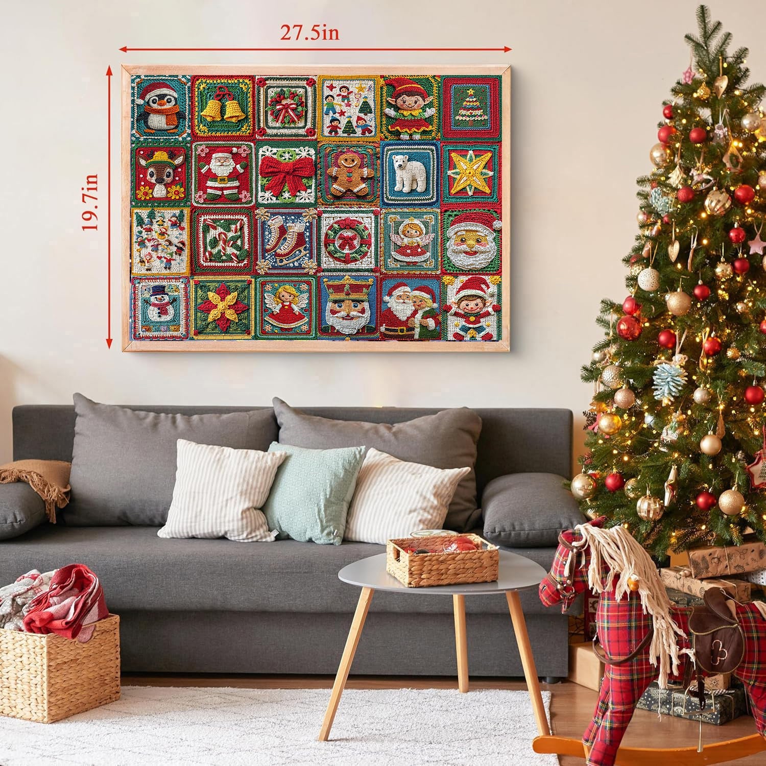 Weihnachtshäkelpuzzle 1000 Stücke