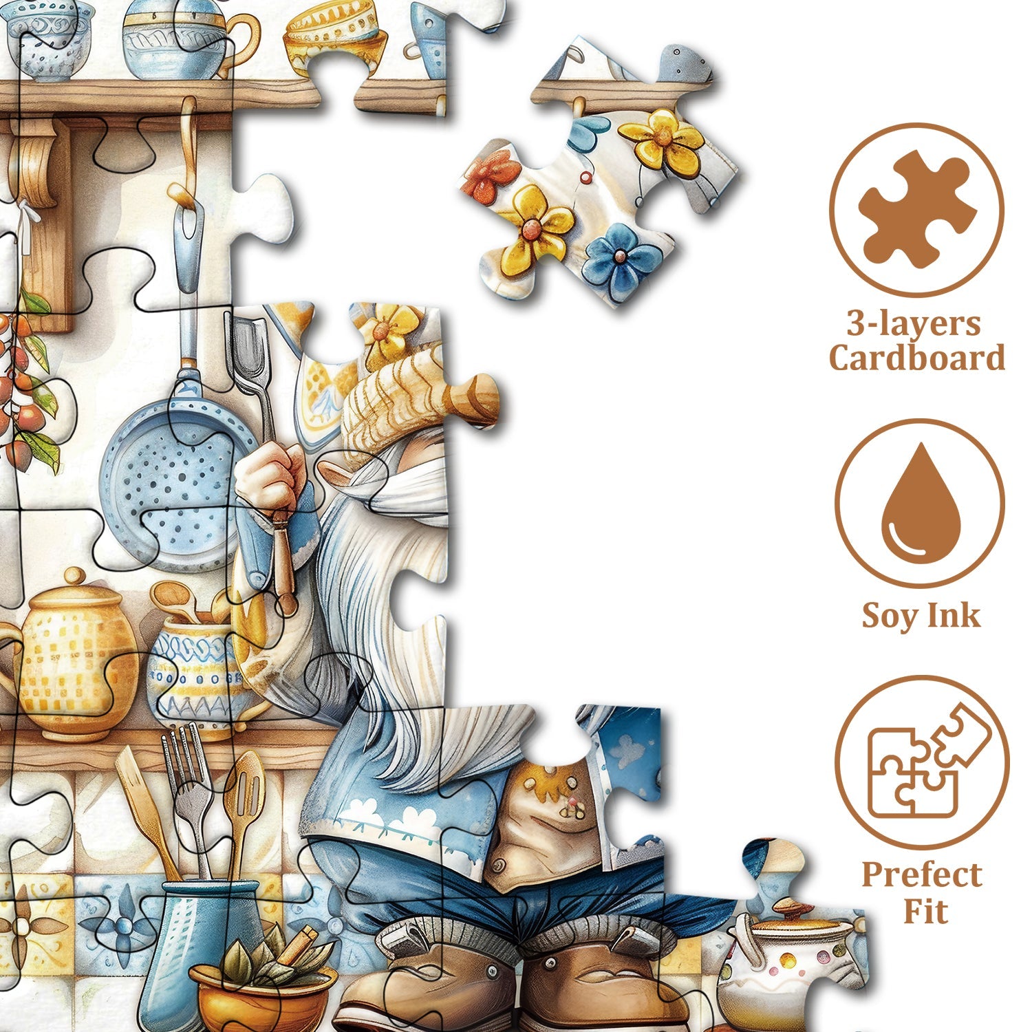 Gnome Chef Jigsaw Rätsel 1000 Stücke