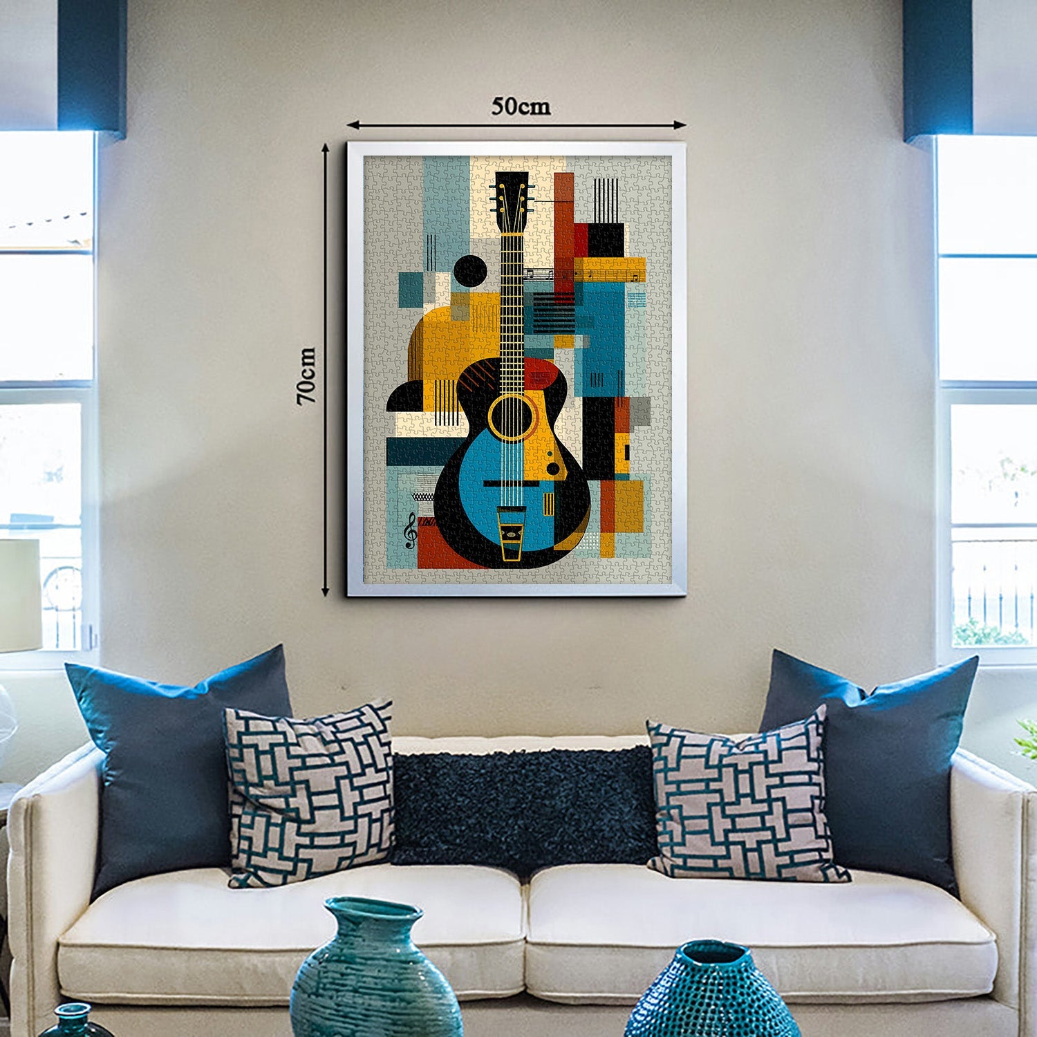 Modern Art Guitar Jigsaw Puzzle 1000 pezzi