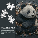 Rock art panda puzzle puzzle 1000 pezzi