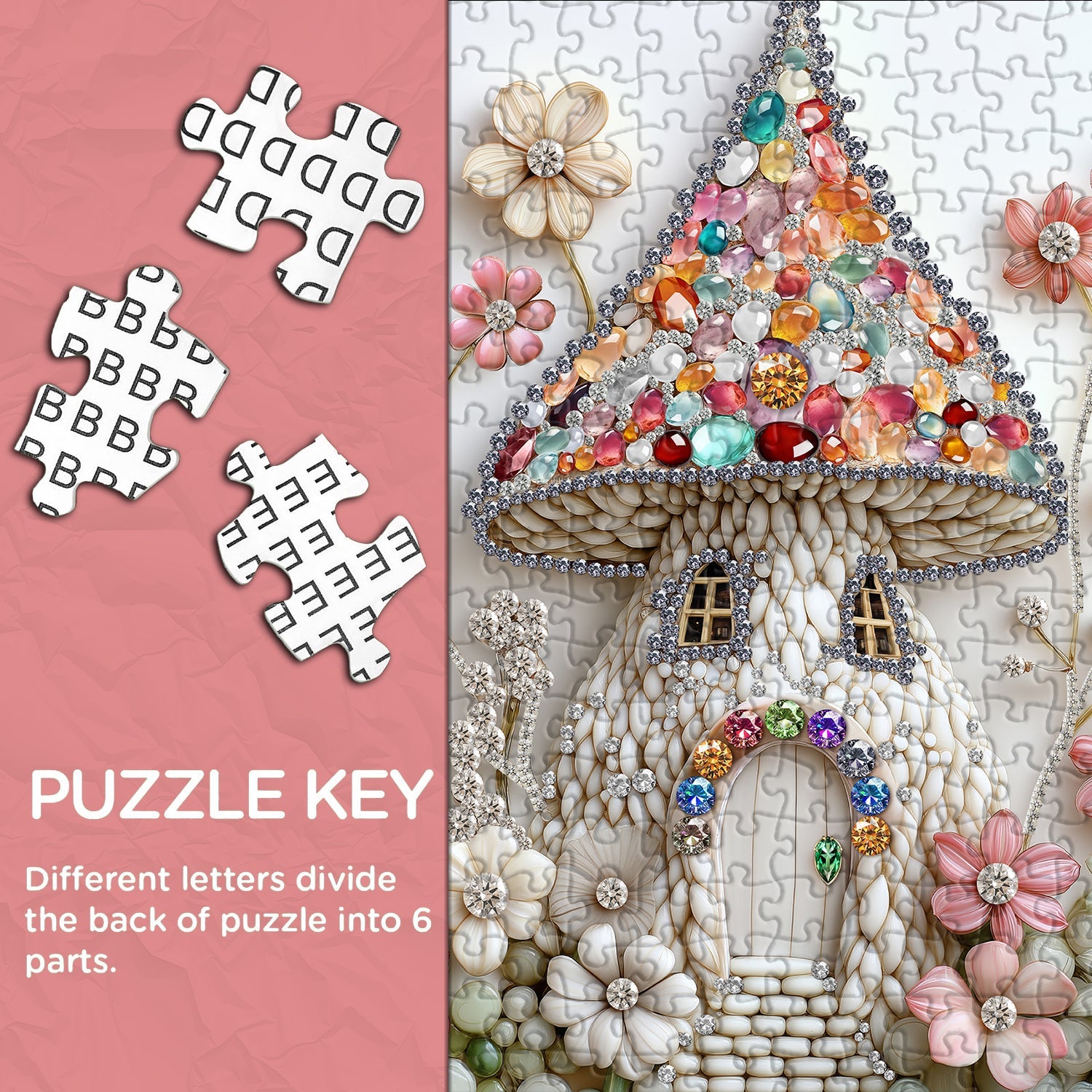 Puzzle de la maison de champignon 1000 pièces