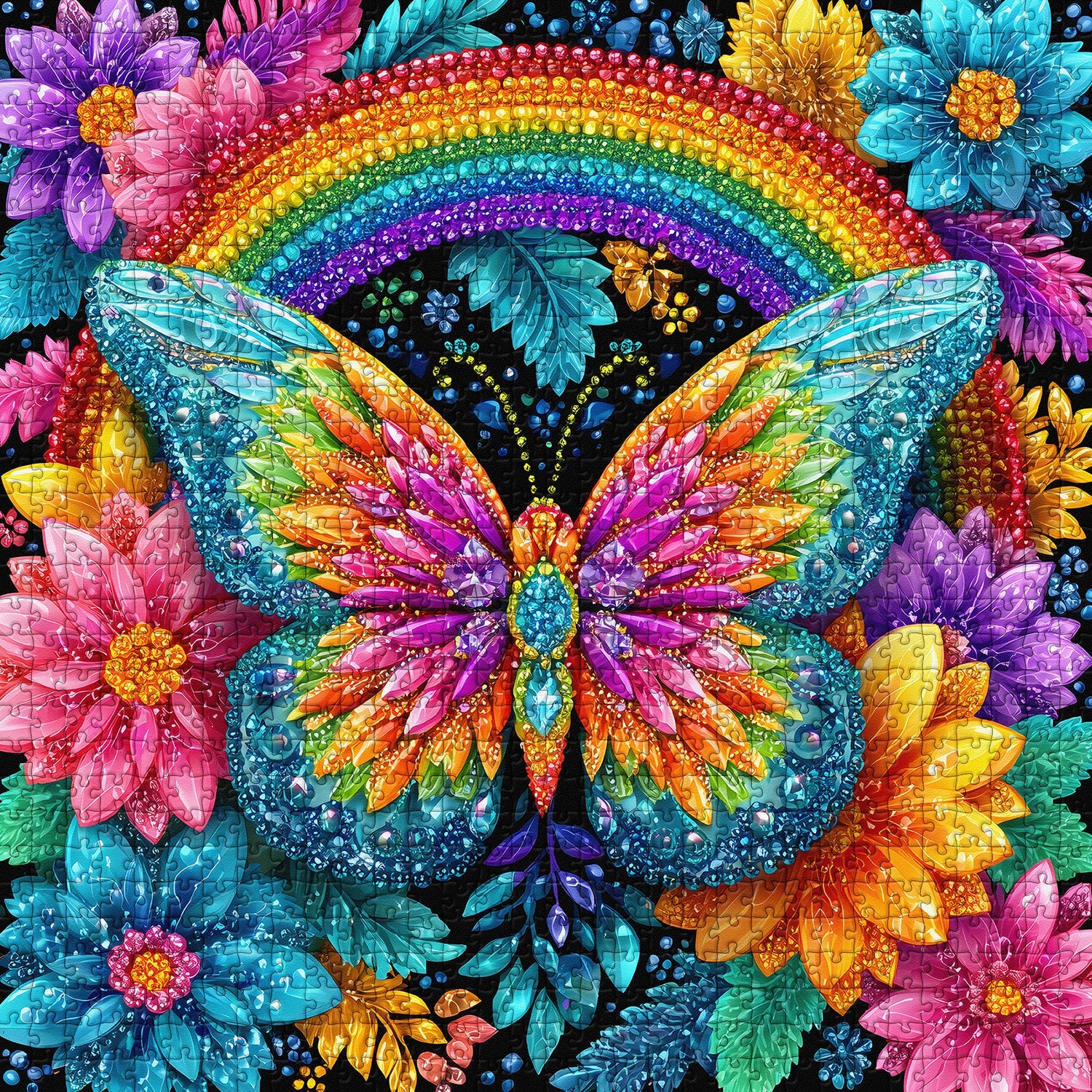 Rainbow Butterfly Puzzle 1000 pièces