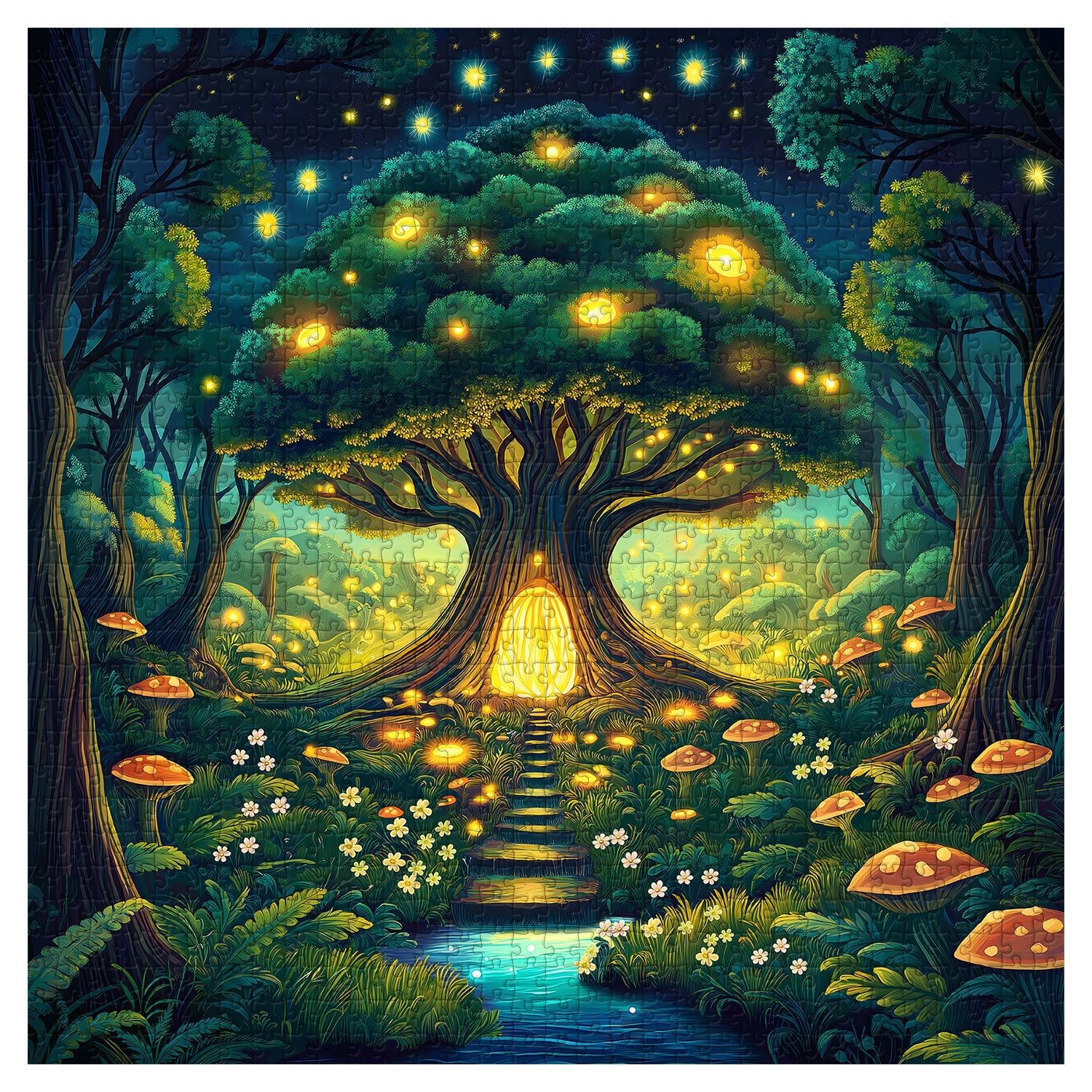 Fantasy Forest Jigsaw Puzzle 1000 piezas