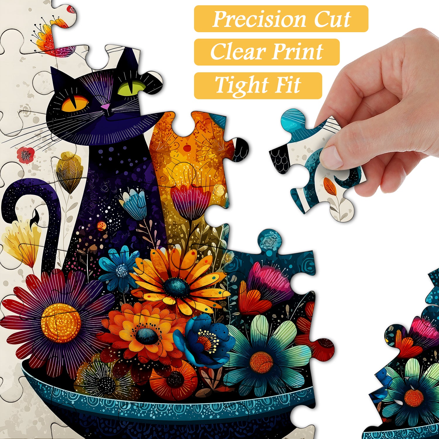 Floral Cats Jigsaw Puzzle 1000 Piece