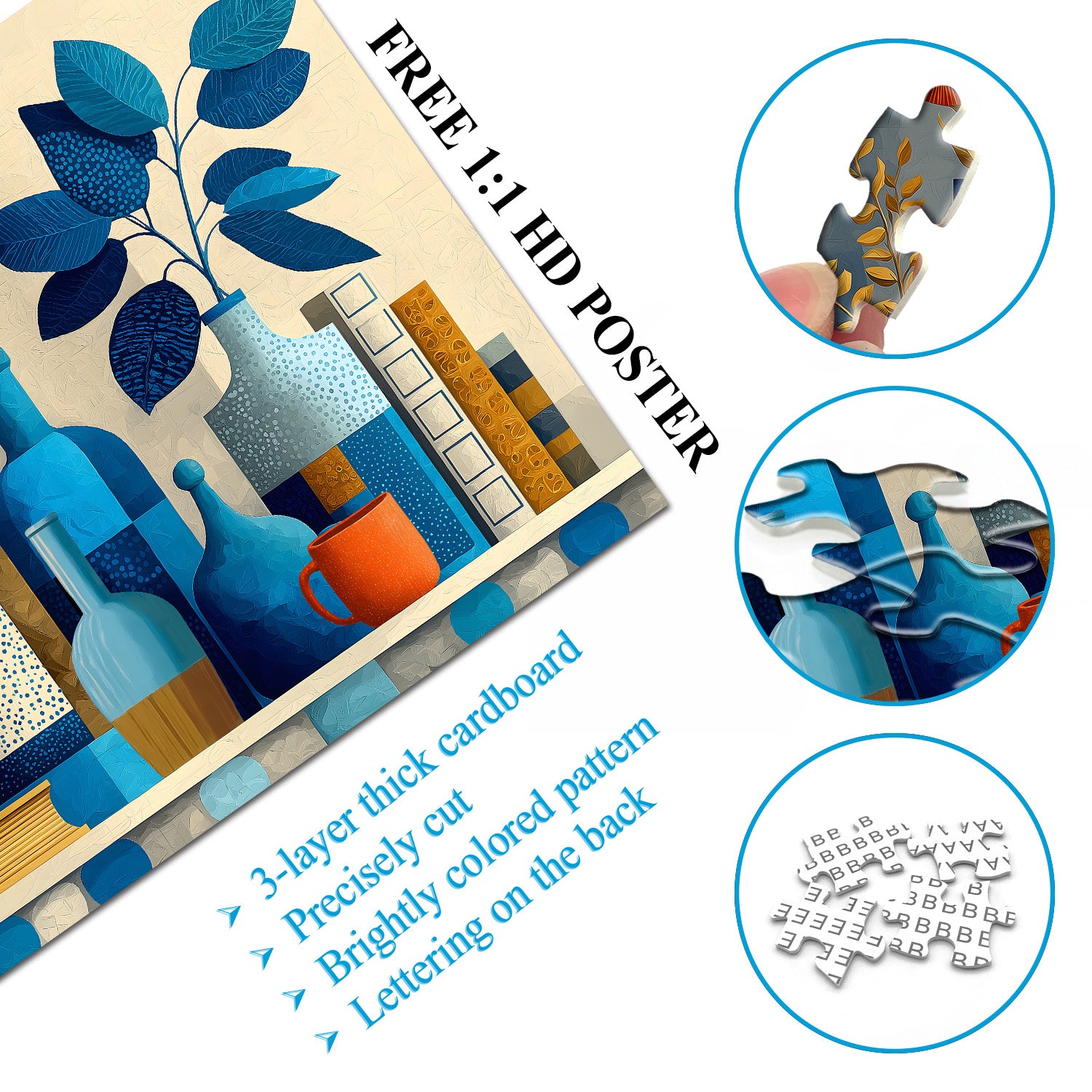 Variazioni nel puzzle Blue puzzle 1000
