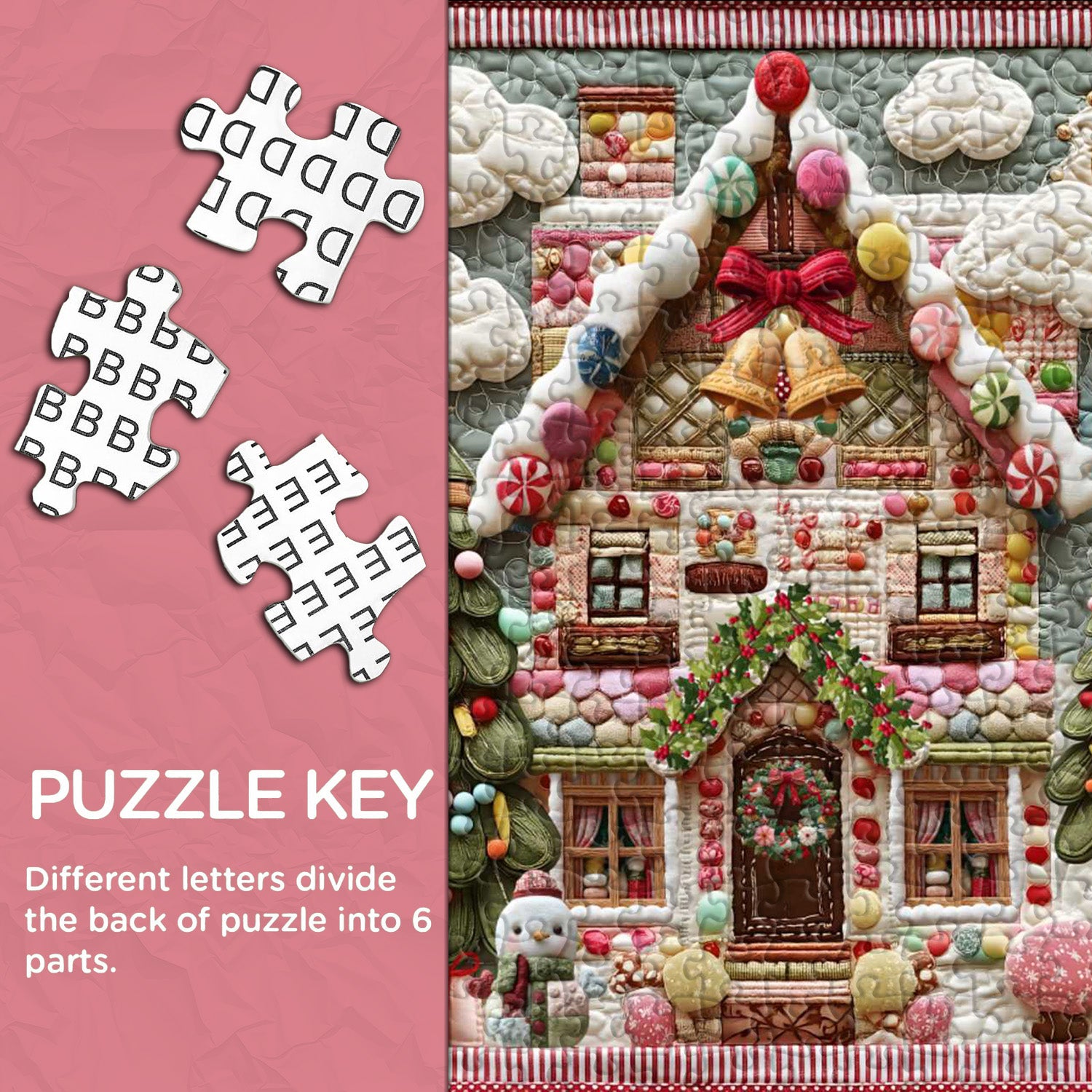Candy Gingerbread House Footbezzino PUALLE 1000