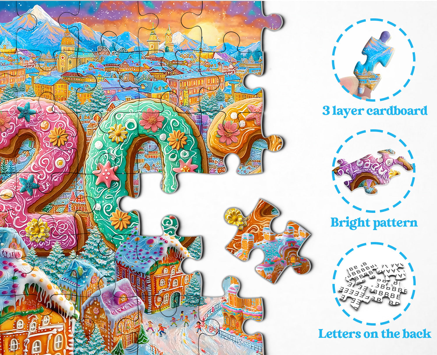 Happy 2026 Jigsaw Puzzle 1000 Piece