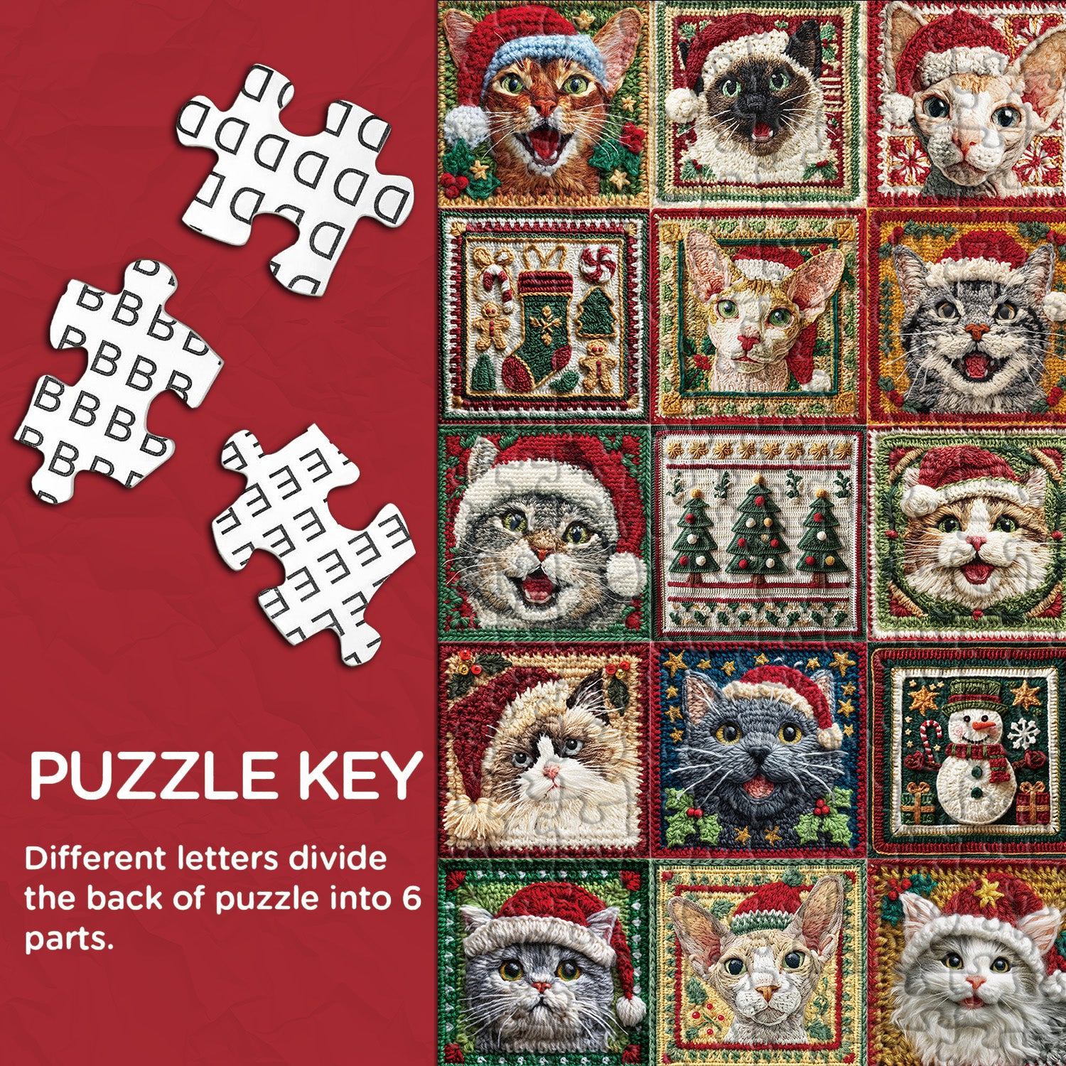 Freudige Weihnachts -Puzzles 1000 Stücke