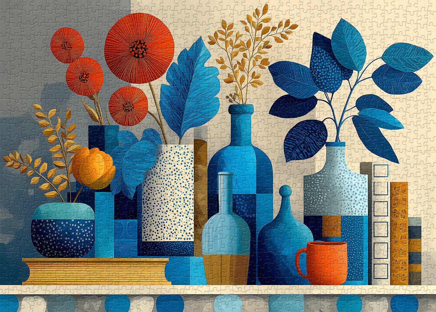 Variazioni nel puzzle Blue puzzle 1000