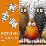 Punti di puzzle di pollo astratto 1000 pezzi