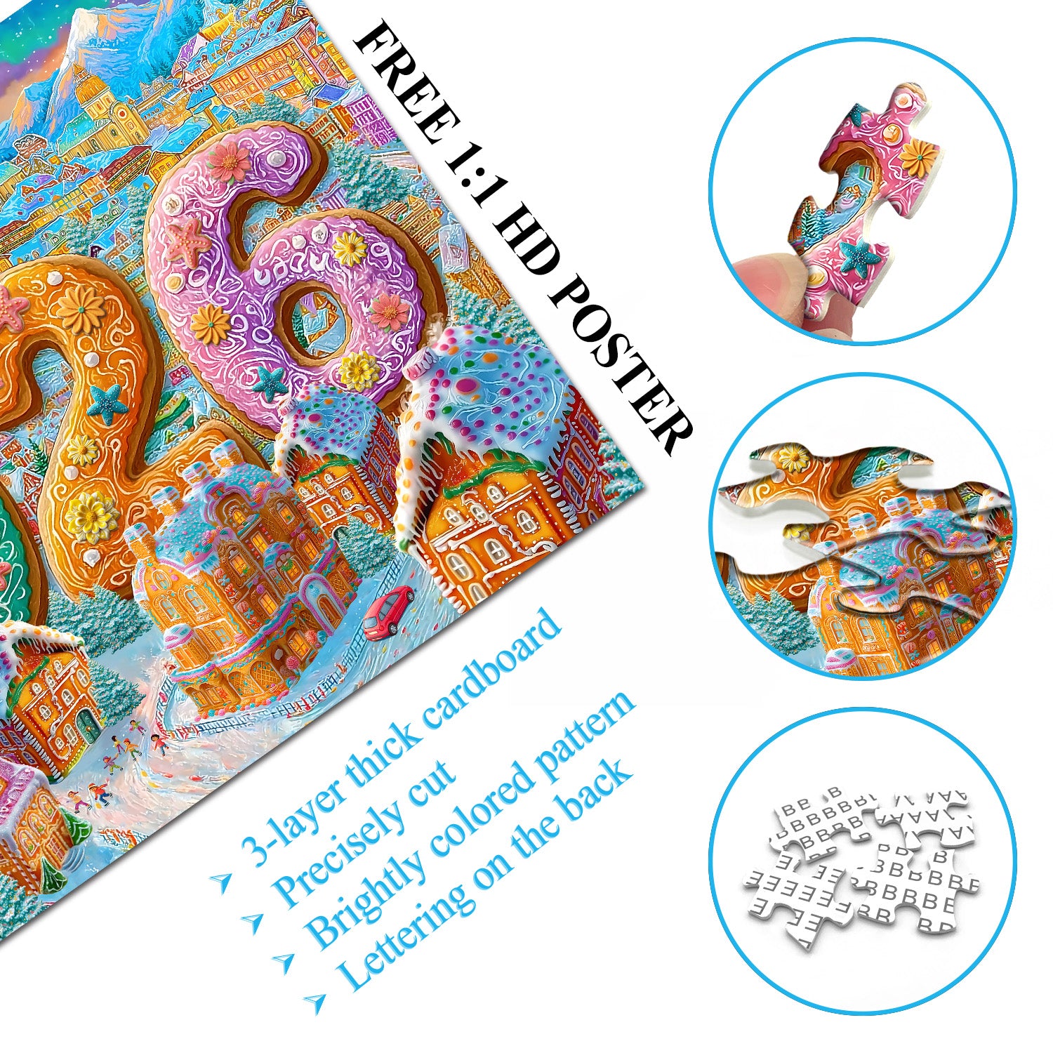 Happy 2026 Jigsaw Puzzle 1000 Piece