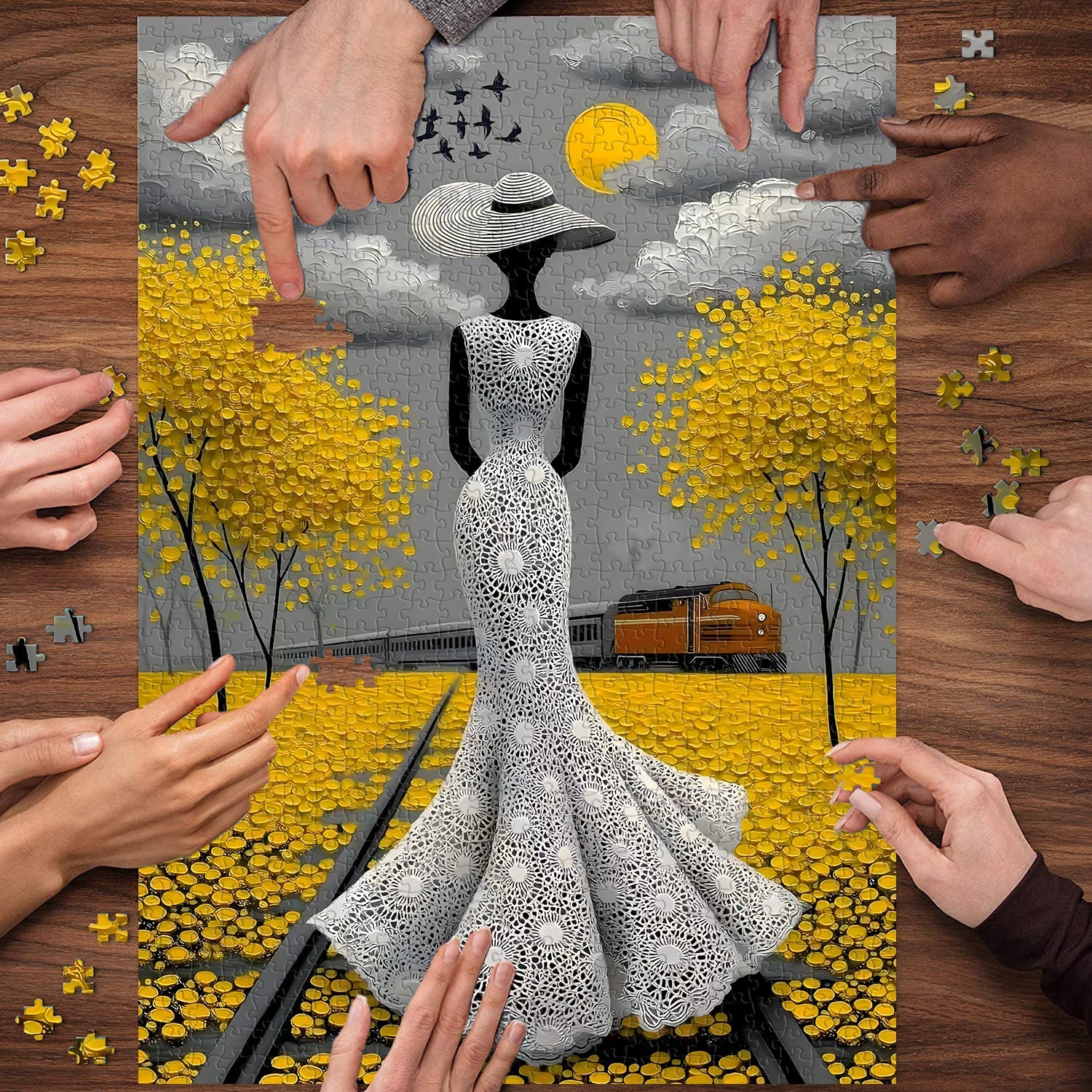 Trajectoire élégante Puzzle de puzzle 1000 pièces