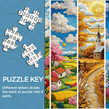 Puzzle en bois Stitched Seasons 1000 pièces