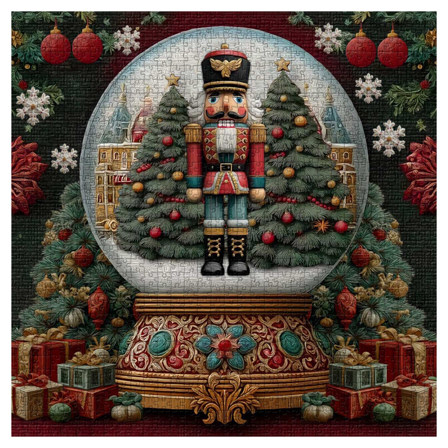 Schiaccianoci Snow Globe puzzle puzzle 1000 pezzi