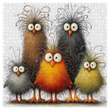 Punti di puzzle di pollo astratto 1000 pezzi