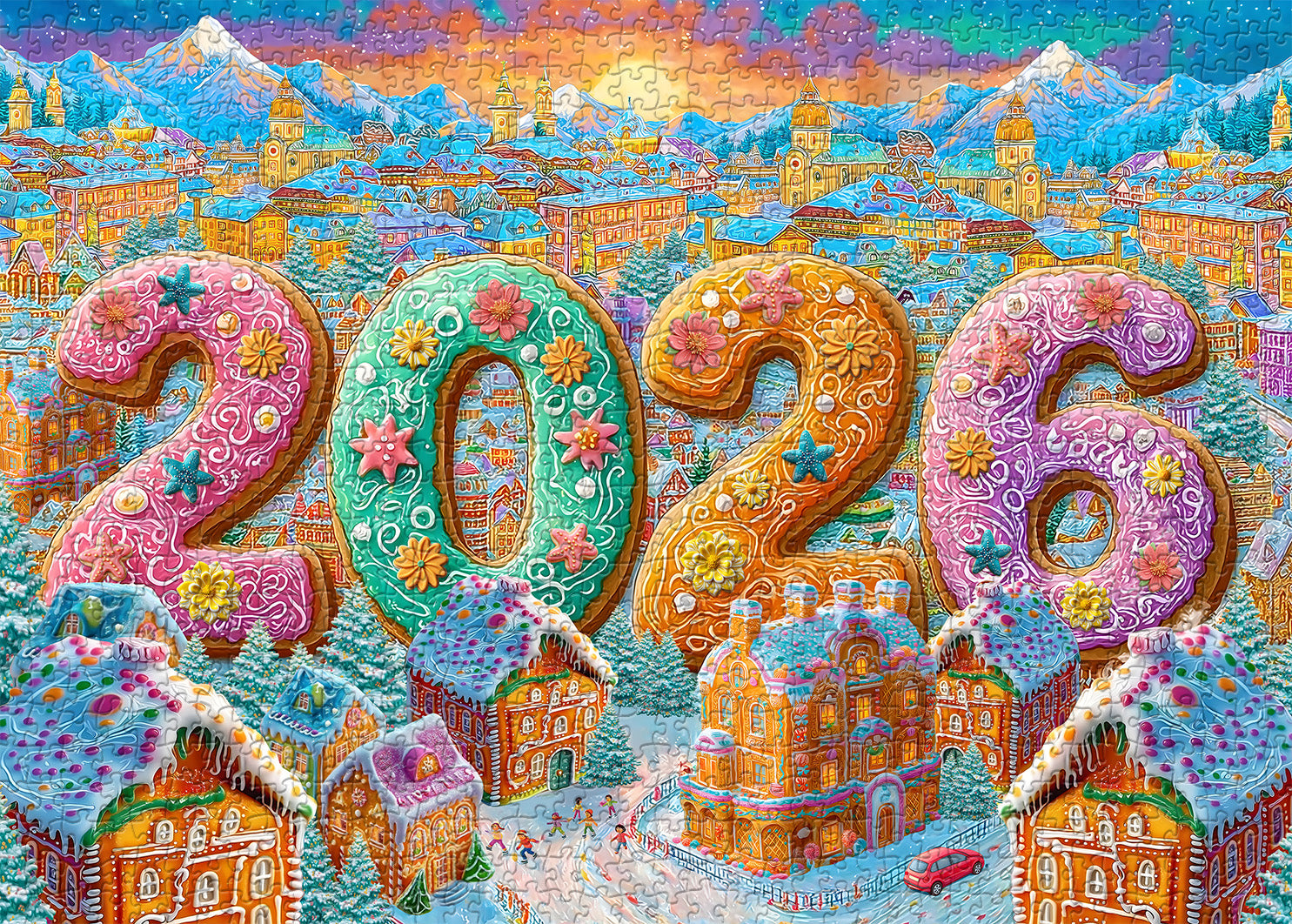 Happy 2026 Jigsaw Puzzle 1000 Piece