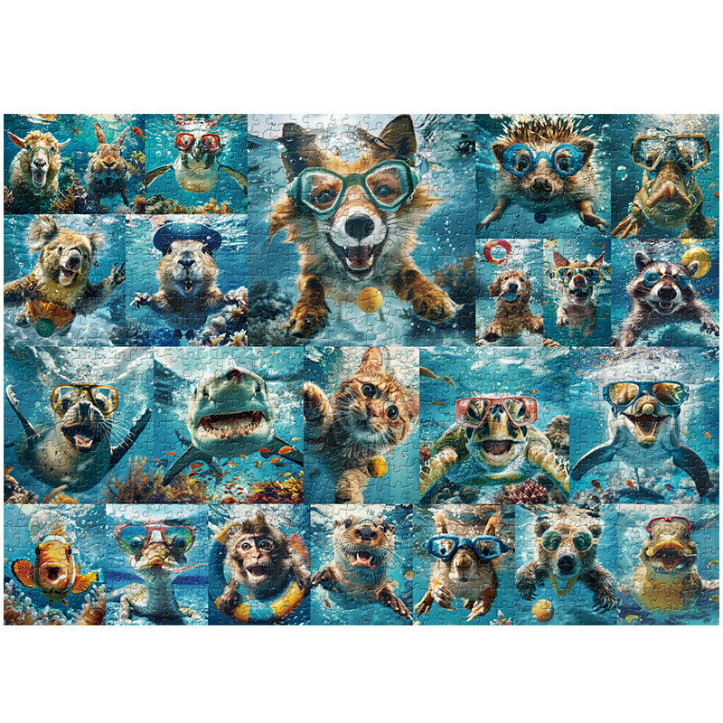 Puzzle de puzzle des bestioles sous-marines 1000 pièces