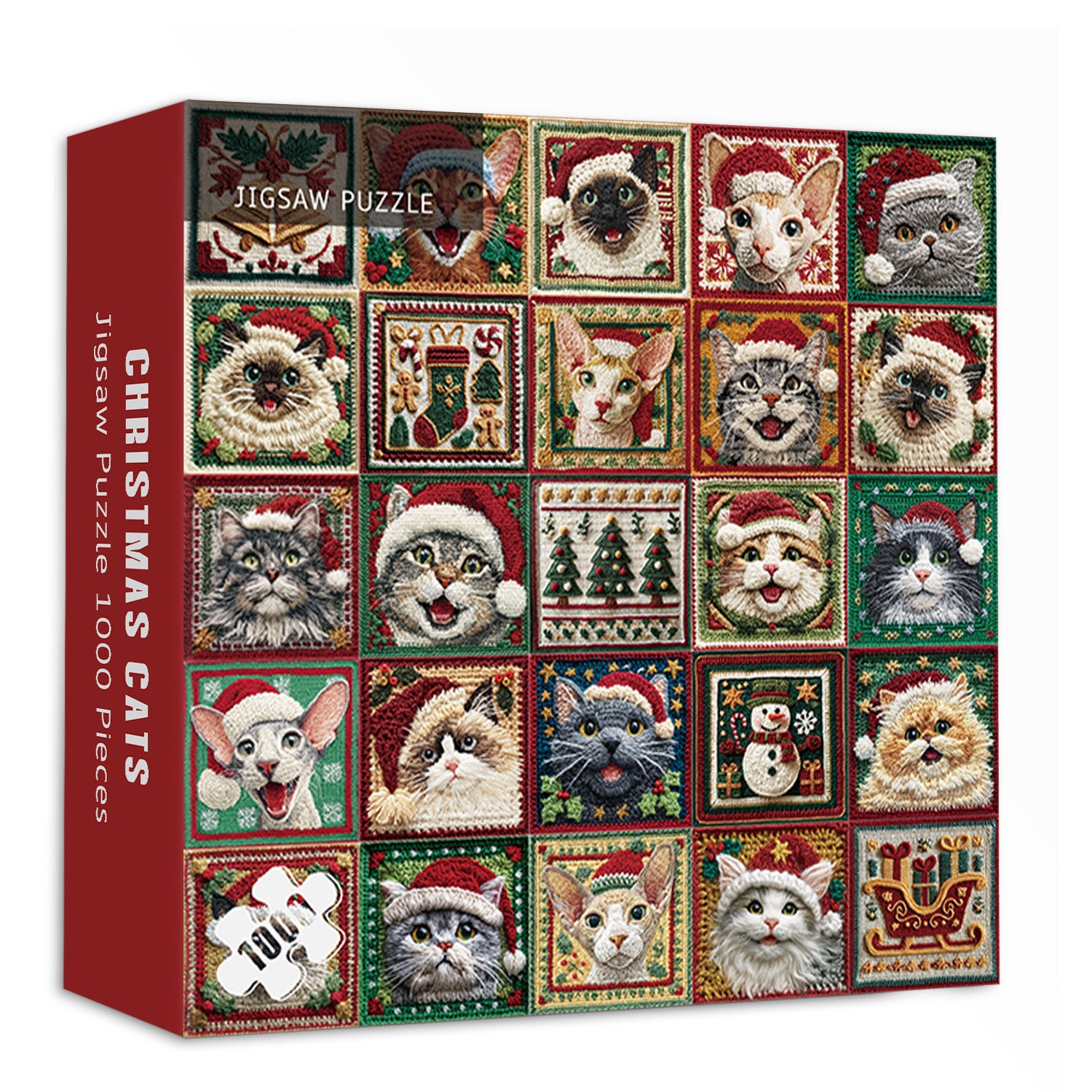Freudige Weihnachts -Puzzles 1000 Stücke