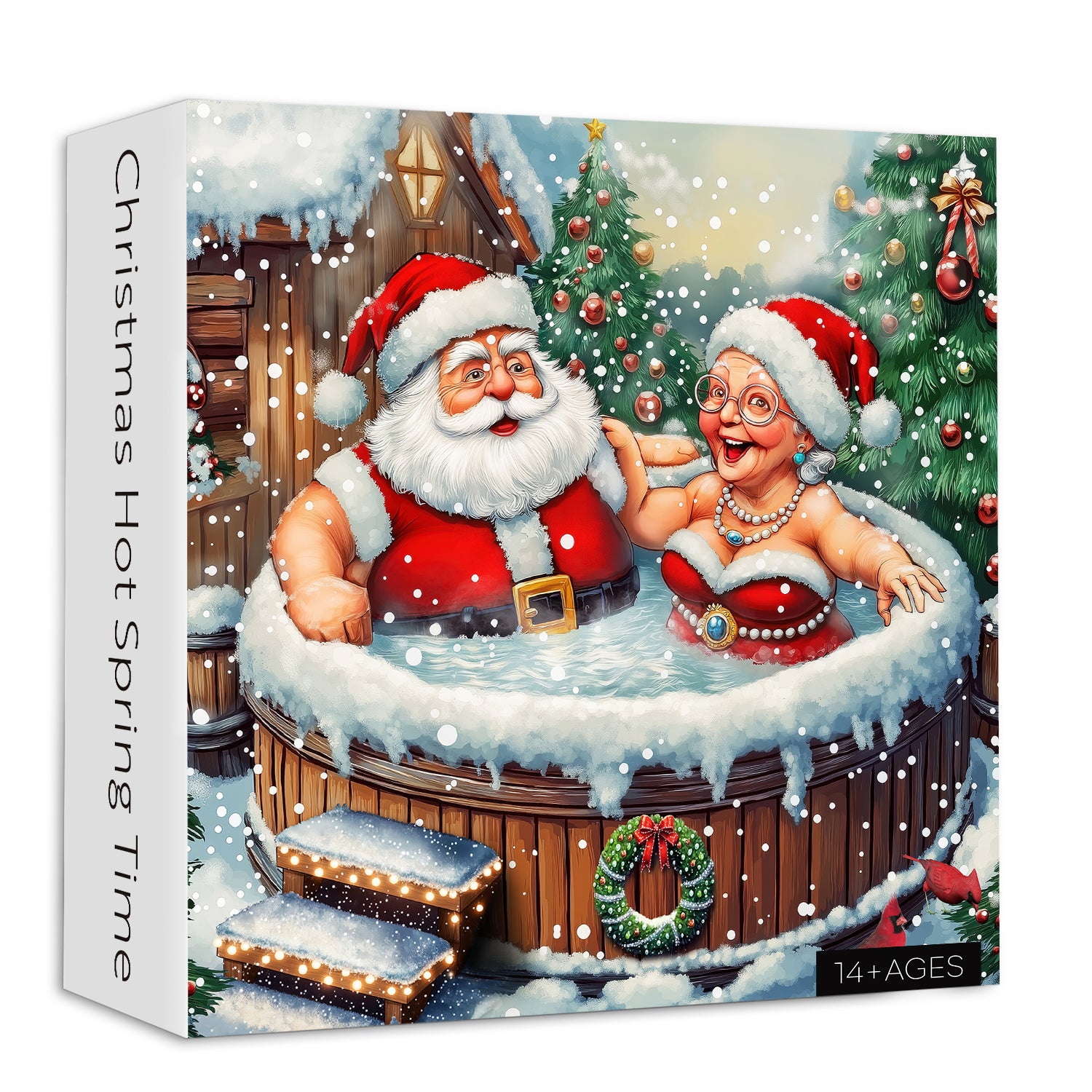 1000-teiliges Weihnachtspuzzle mit heißem Frühling