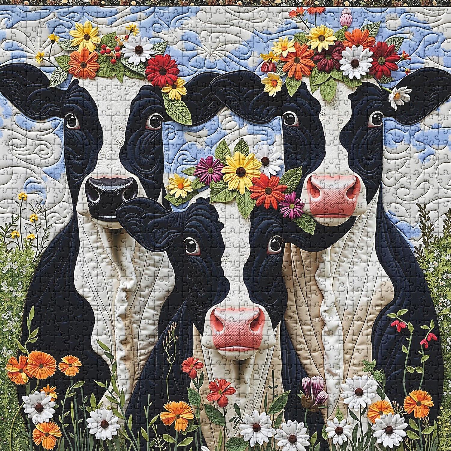 Pastture vaches puzzle 1000 pièces