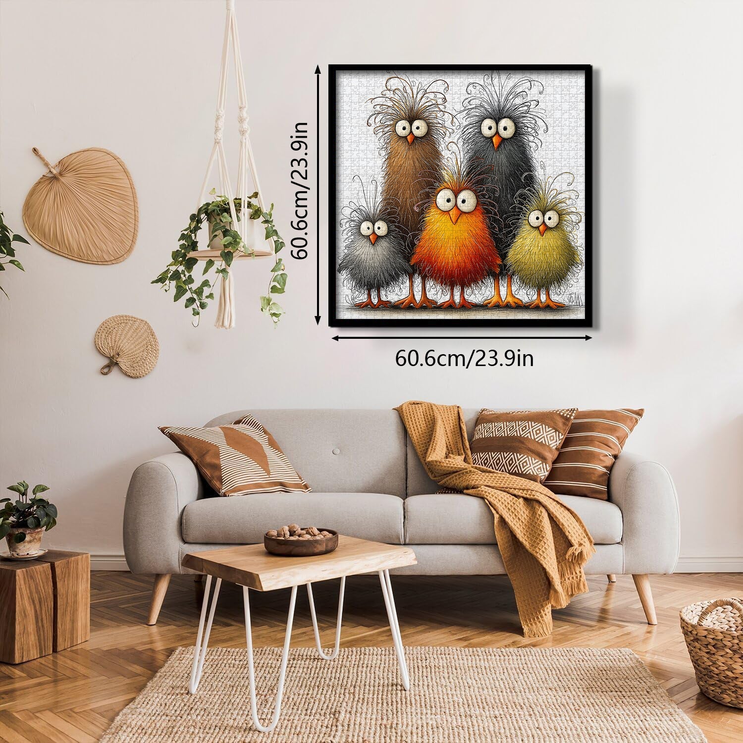 Punti di puzzle di pollo astratto 1000 pezzi