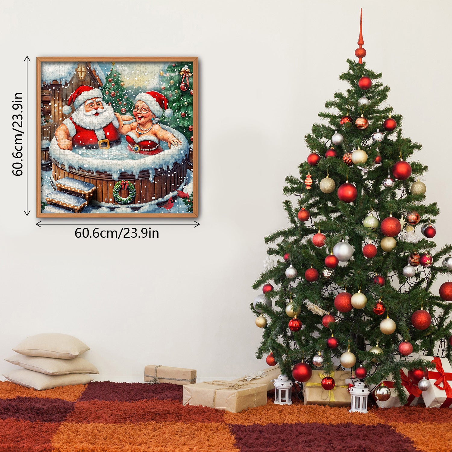 1000-teiliges Weihnachtspuzzle mit heißem Frühling