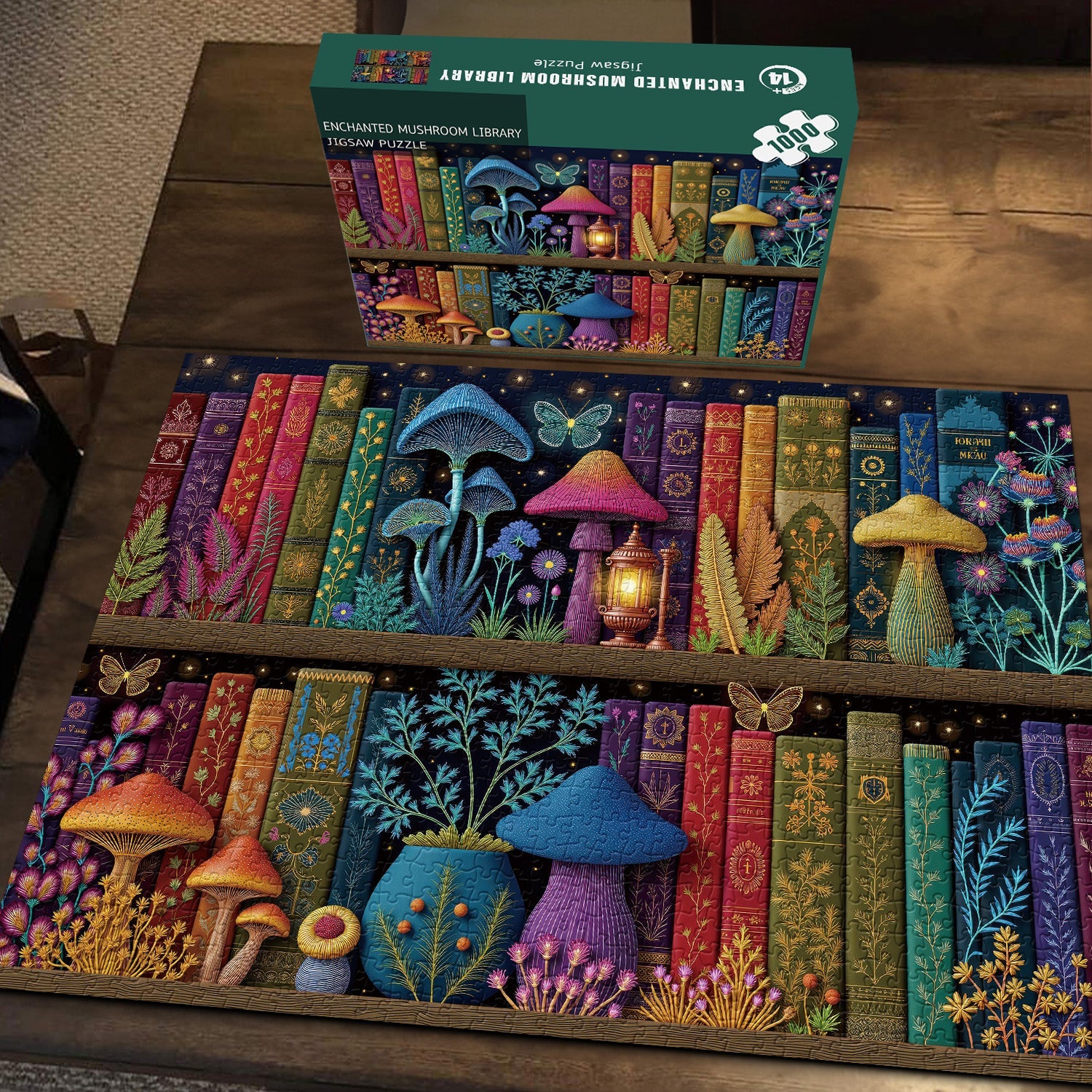 Biblioteca di funghi incantati puzzle 1000 pezzi