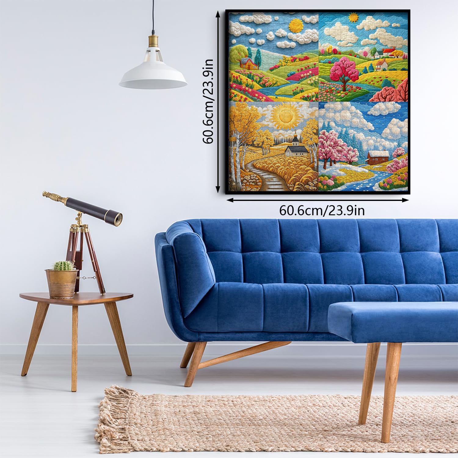 Vier Jahreszeiten Patchwork-Puzzle 1000 Teile