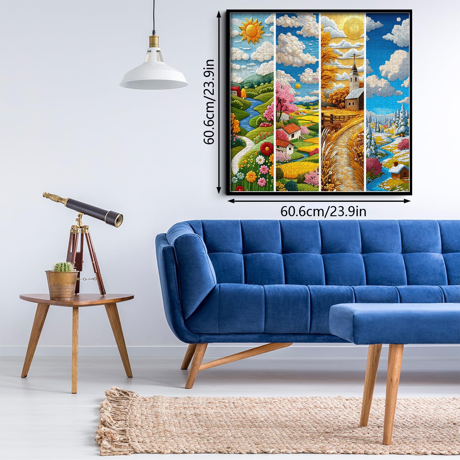 Puzzle en bois Stitched Seasons 1000 pièces