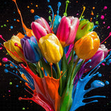 Tulipani vibranti puzzle puzzle 1000 pezzi