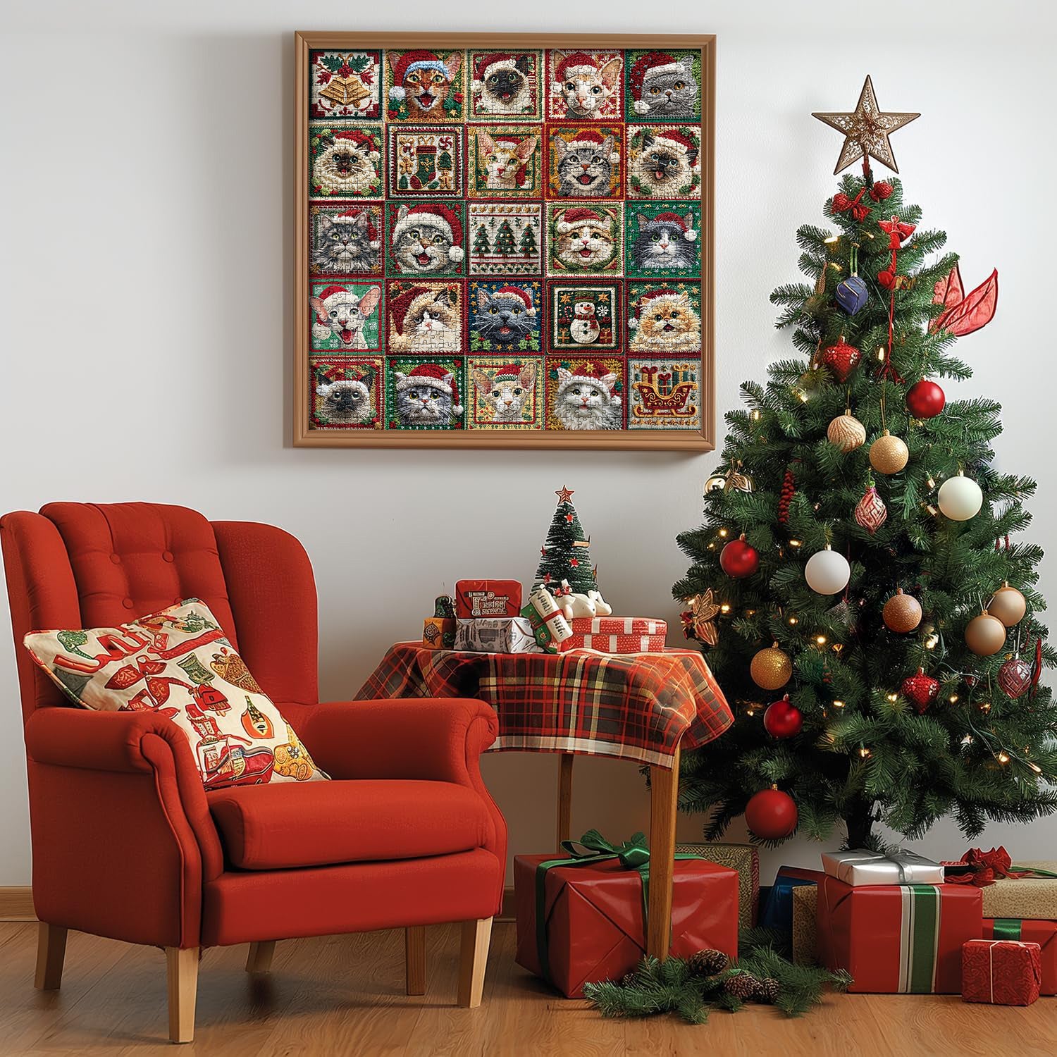 Freudige Weihnachts -Puzzles 1000 Stücke