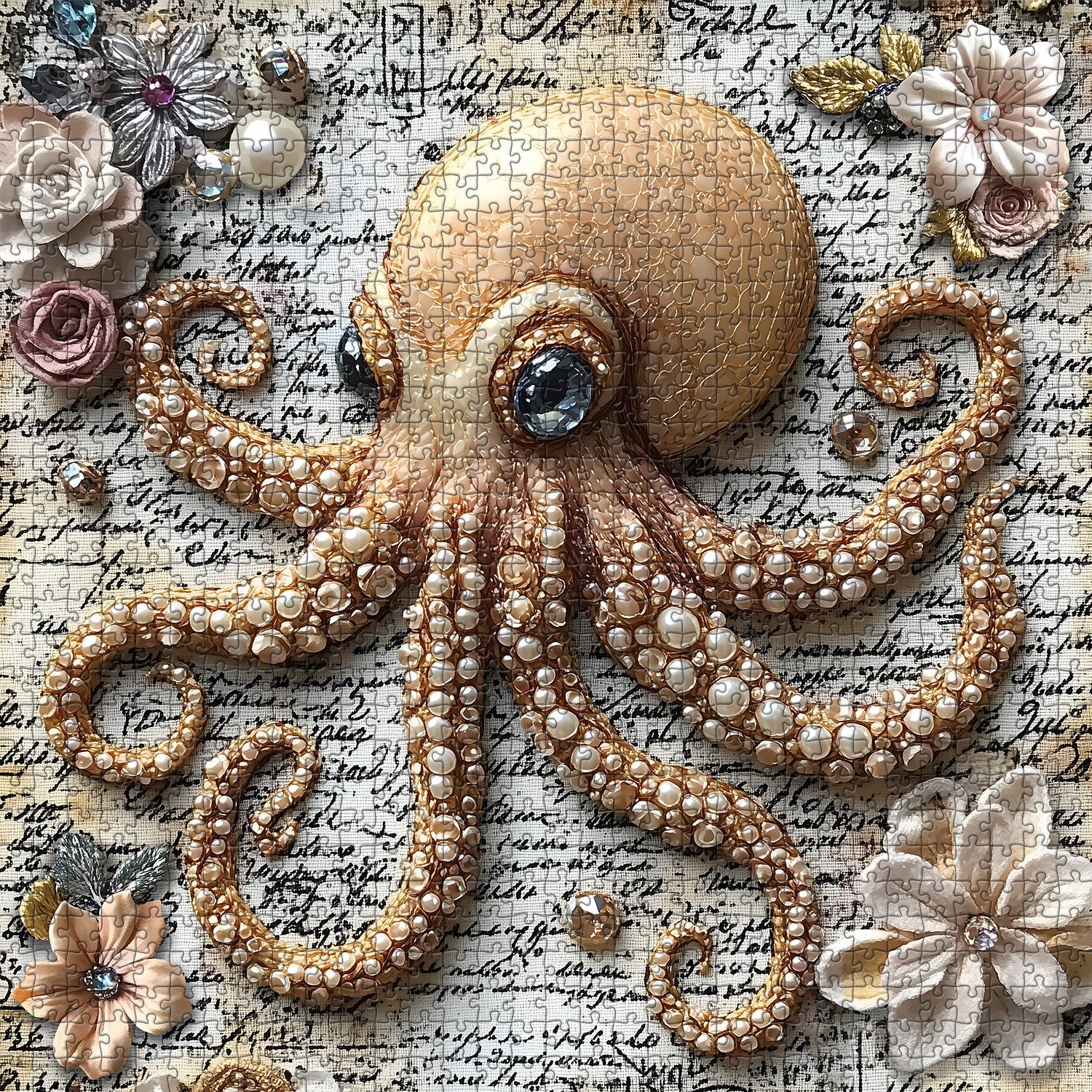 Elegance Octopus Jigsaw Puzzle 1000 Pieces