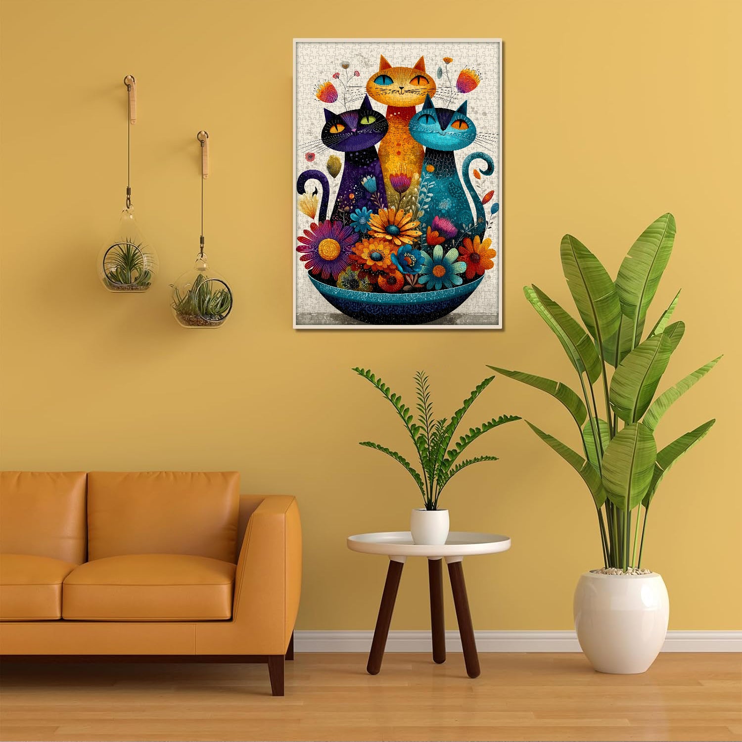 Floral Cats Jigsaw Puzzle 1000 Piece