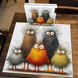 Punti di puzzle di pollo astratto 1000 pezzi