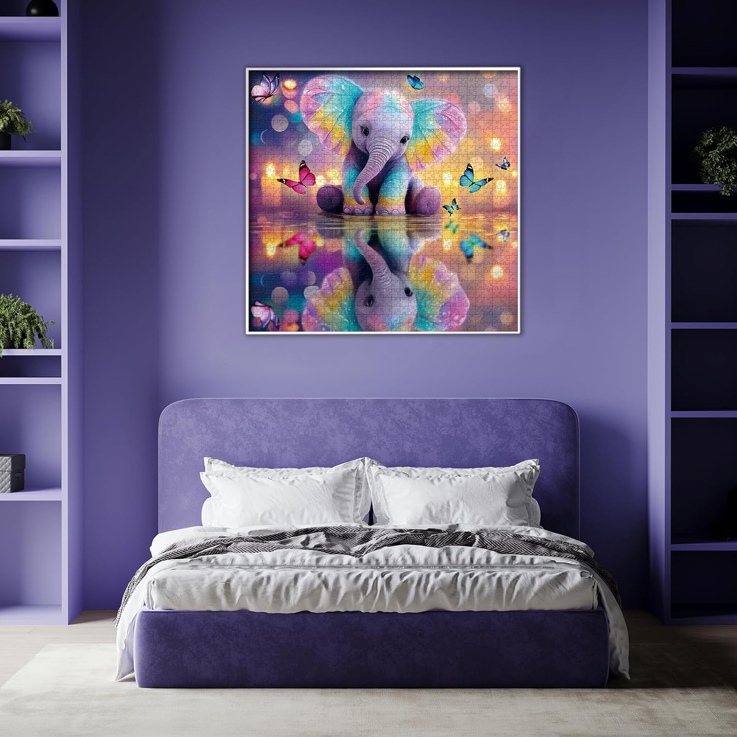 Puzzle Jigsaw Éléphant Arc-en-Ciel 1000 Pièces