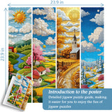 Puzzle en bois Stitched Seasons 1000 pièces
