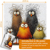 Punti di puzzle di pollo astratto 1000 pezzi