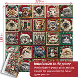 Freudige Weihnachts -Puzzles 1000 Stücke